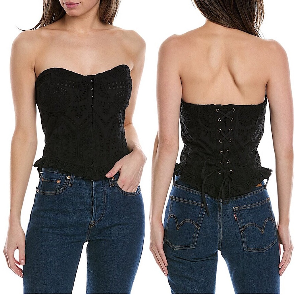 Love the Label NYC Black Corset Top
